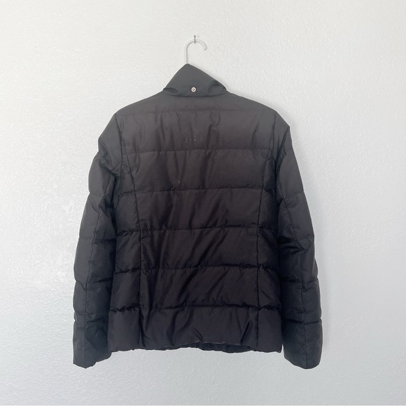 J. Crew Womens Black Puffer Jacket Classic Down Feather Short Collar Coat S - Picture 6 of 9